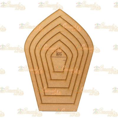 Gabarito Flor Gigante Mdf F009