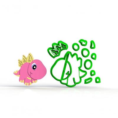 Cortador Dinossauros Baby - Mod 4 Tamanho 5 Cm