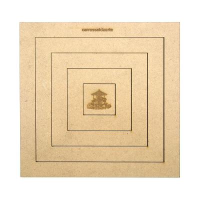 Gabarito Quadrado Mdf G013