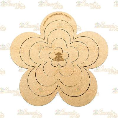 Gabarito Flor Mdf G006