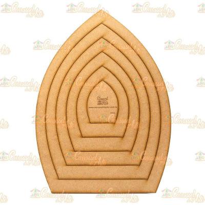 Gabarito Flor Gigante Mdf F005