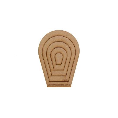 Gabarito Flor Mini Mdf Fm001