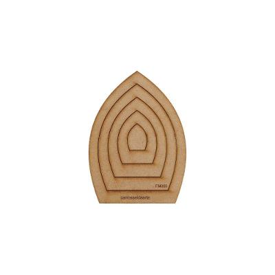 Gabarito Flor Mini Mdf Fm005