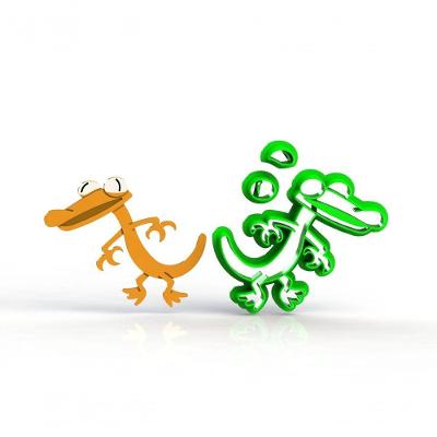 Cortador Roblox Rainbow Friends - Orange Modular Tamanho 5 Cm