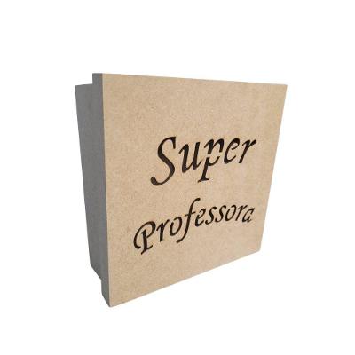 Caixas Personalizadas 100% Mdf Cru (17x17x07) Super Professora