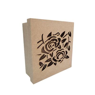 Caixas Personalizadas 100% Mdf Cru (17x17x07) Rosas