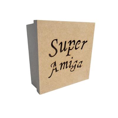 Caixas Personalizadas 100% Mdf Cru (17x17x07) Super Amiga