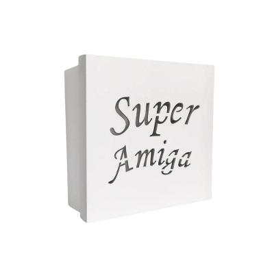 Caixas Personalizadas Brancas 100% Mdf (17x17x07) Super Amiga