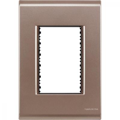 Placa 3 Postos 4x2 Tramontina Liz Ouro Velho
