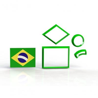 Bandeira Do Brasil Tamanho 8 Cm