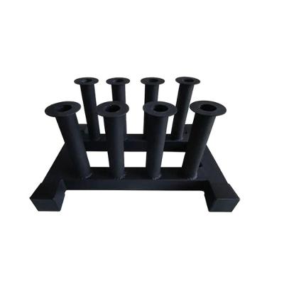 Suporte Barra De Chão (8 Barras) Aço E Tubo Pintado Preto