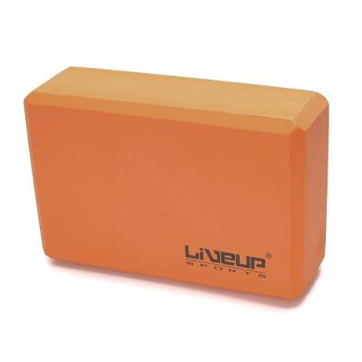 Bloco De Yoga 22,8x15,2x7,6 Live Up Laranja