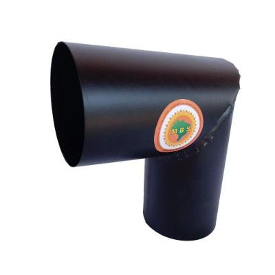 Joelho para Tubo de Chaminé Preto Diâmetro 15cm