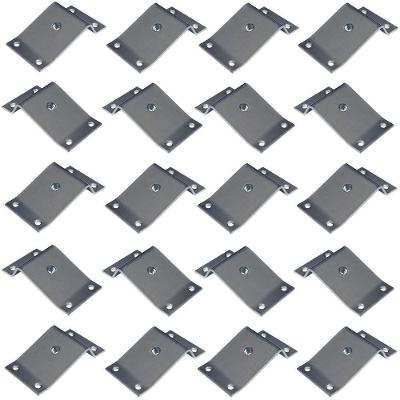 Kit 20 Chapinhas Inclinada 15º Fixação Pés Palito Rosca