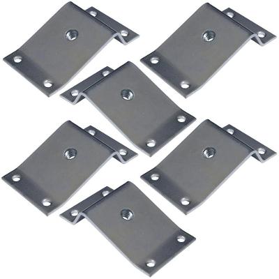 Kit 6 Chapinhas Inclinada 15º Fixação Pés Palito Rosca