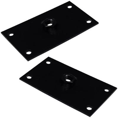 Kit 2 Chapinhas Reta Fixação Pés Palito Rosca 5 16 Preto