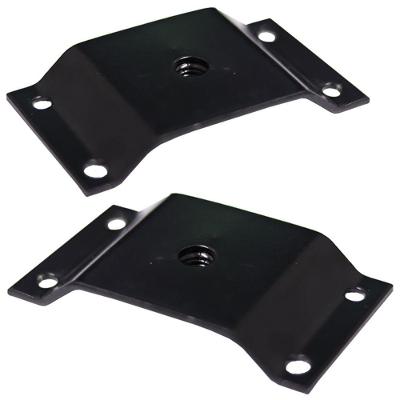 Kit 2 Chapinhas Elevada Fixação Pés Palito Rosca 5/16 Preto