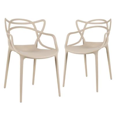 Kit - 2 X Cadeiras Masters Allegra - Nude