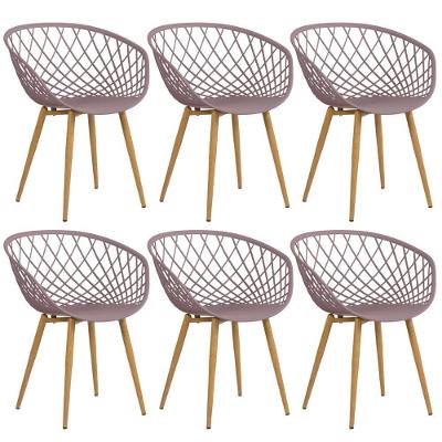 Kit - 6 X Cadeiras Clarice Nest Com Apoio De Braços - Sidera - Fendi