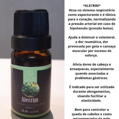 Óleo Essencial De Alecrim Cicatrizante 100%  10ml
