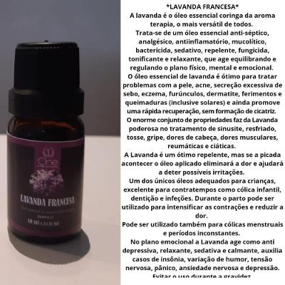 Óleo Essencial Puro Lavanda Anti Séptico Fungicida 10 Ml