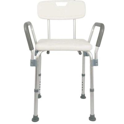 Banqueta De Banho Com Encosto E Apoio De Braço D3 Dellamed Branco