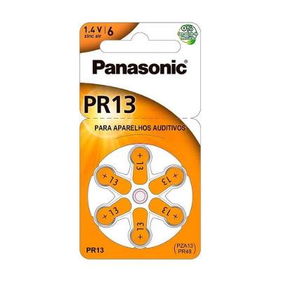 Bateria Auditiva Panasonic Pr-13 Zinco Ar Pr-13br-300 - Pç - 6