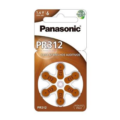 Bateria Auditiva Panasonic Pr-312 Zinco Ar Pr-312br-300 - Pç - 6