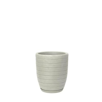 Vaso Relevo 24 X 28 Cm Cor 17 - Antique Branco