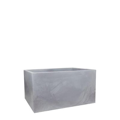 Jardineira Cubo 80 X 40 Cm Cor 19 - Antique Cimento