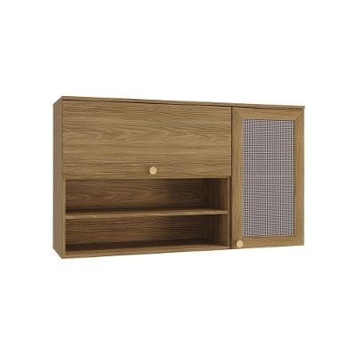 Armário Aéreo Botanic 120cm 2 Portas Kappesberg Nogueira