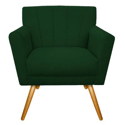 Kit Diva Recamier Vanessa 140cm Lado Esquerdo E 01 Poltrona Laura Suede Cor Verde