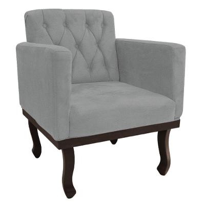 Poltrona Classic Corano - Doce Sonho Móveis Cor Cinza