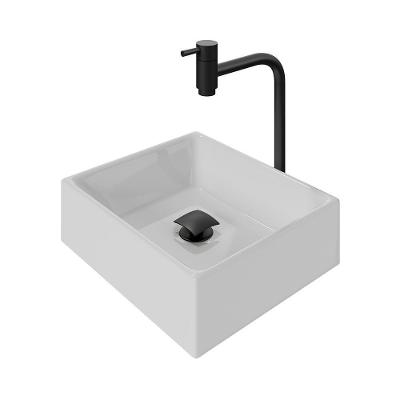 Kit Cuba Tulipa Com Torneira Inox Black Valvula Click Black Branco Branco