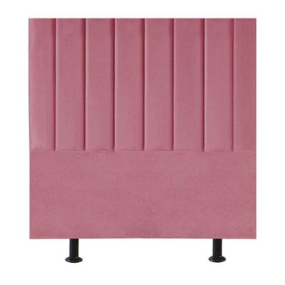 Cabeceira Estofada Cama Box Casal 140 Cm Sophia Carla Suede Cor:rosa