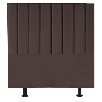 Cabeceira Estofada Cama Box Casal 140 Cm Sophia Carla Suede Cor:marrom