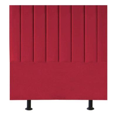 Cabeceira Estofada Cama Box Casal 140 Cm Sophia Carla Suede Cor:vermelho
