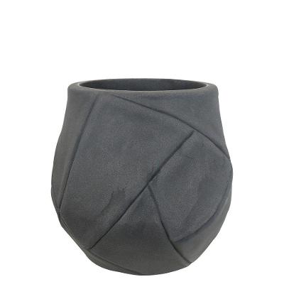 Vaso Kaiowá 48 X 45 Cm Cor 18 - Antique Preto