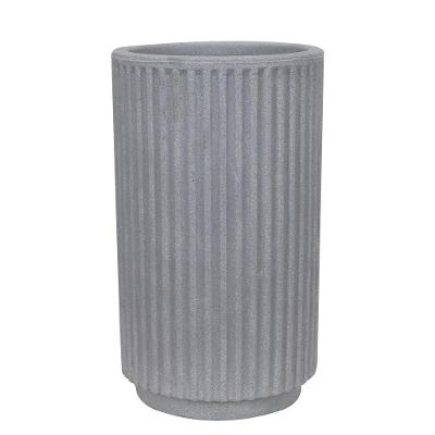 Vaso Sp27 Cilindro 20 X 35 Cm Cor 19 - Antique Cimento