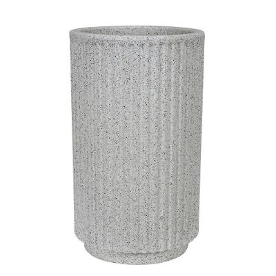 Vaso Sp27 Cilindro 20 X 35 Cm Cor 52 - Branco Artstone