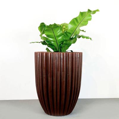 Vaso Redondo Cacau 32 X 46 Cm Cor 09 - Antique Rusty