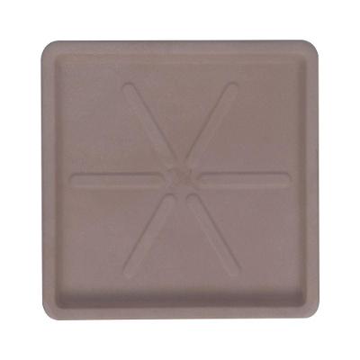 Base Quadrada 25 X 3 Cm Cor 16 - Antique Castanho
