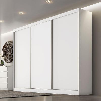 Guarda Roupa Kiev 3 Portas 6 Gavetas Clic Móveis Branco