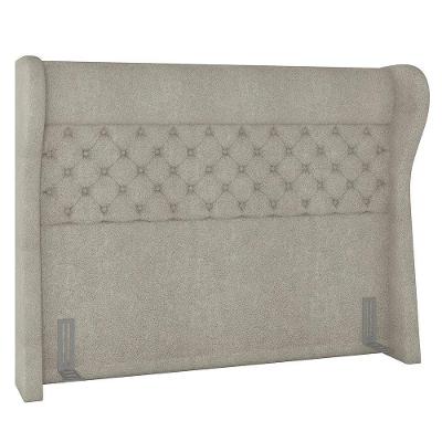 Cabeceira Cama Box Casal Queen 160cm Trinidad P02 Boucle Cru - Mpozenato