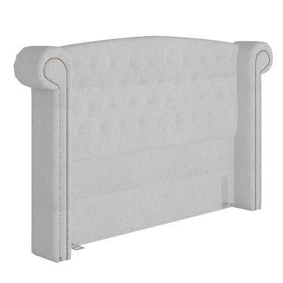 Cabeceira Cama Box Queen 160cm Provença P02 Bouclé Branco - Mpozenato