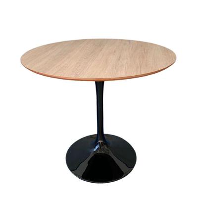 Mesa De Jantar Tulipa Saarinen Redonda 100cm Tampo Jade Cor Preto