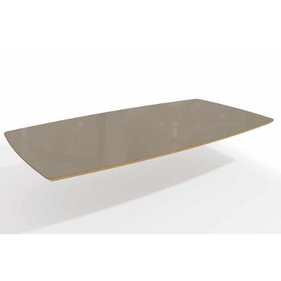Tampo Mesa Sala de Jantar Madeirado c/ Vidro TA52 90x170cm Freijó/Bronze - Kappesberg