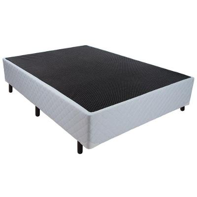 Cama Box Base Casal Universal Tecido White (138x188x24) - Luckspuma