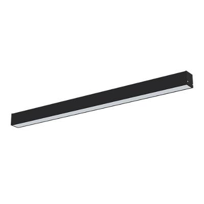 Luminária Sobrepor Taschibra Vetor Led Linear 35w Bivolt Preta 4000k Luz Neutra