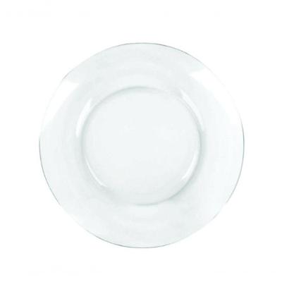 Kit Jogo Prato Fundo Sopa Transparente 10 Peças 22,5cm